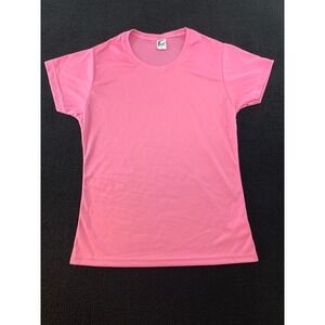 C2 Sport Ladies Pink‎ Short Sleeve T Shirt Athletic Top Size S